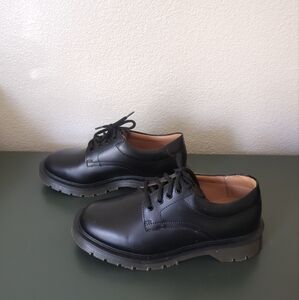 Solovair 4 Eye Gibson Black Leather Shoes Made In England 4 UK 5 US M 6 US L